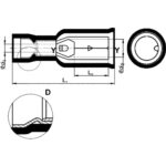 Наконечник коннекторный GCI 2,5/5 PCV