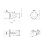 Розетка BCS-3403-2312 кабельная