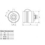 Розетка BK4-7501-2410 кабельная