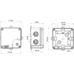 Пластиковые корпуса – Распаячная коробка BB1-1231-0023 Распаячная коробка BB1-1231-0023
