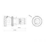 Розетка BC1-4505-7312 кабельная
