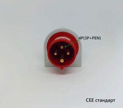 Промышленные вилки – Вилка IPN 1643 настенная Вилка IPN 1643 настенная