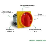 Кулачковые переключатели – Выключатель LK32R-2.8210\P08 схема 0-1, 4-полюсный Выключатель LK32R-2.8210\P08 схема 0-1, 4-полюсный
