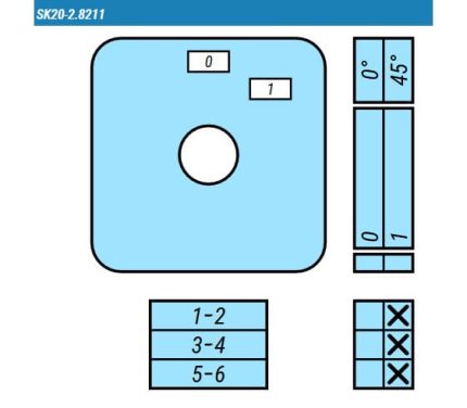 Выключатель SK20-2.8211\P23 схема 0-1, 3-полюсный