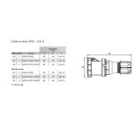 Розетка ISGN 12553 кабельная