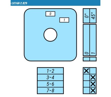 Выключатель LK16R-2.829\OB2 схема 0-1, 4-полюсный