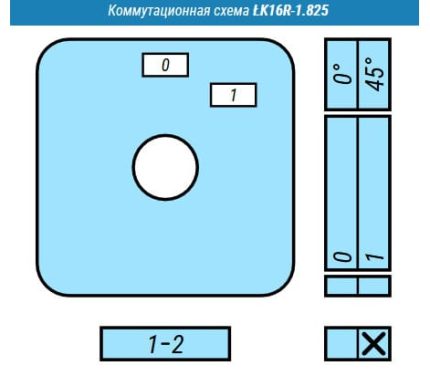 Кулачковые переключатели – Выключатель LK16R-1.825\OB2 схема 0-1, 1-полюсный Выключатель LK16R-1.825\OB2 схема 0-1, 1-полюсный