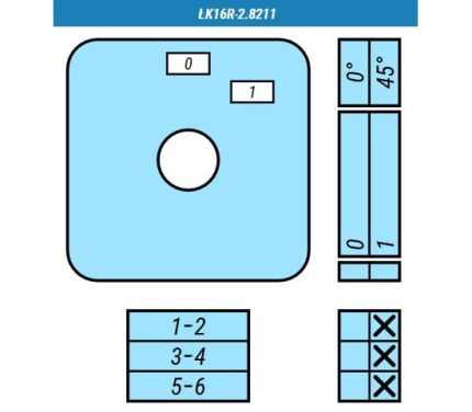 Выключатель LK16R-2.8211\P03 схема 0-1, 3-полюсный