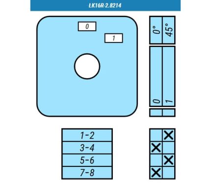 Выключатель LK16R-2.8214\P03 схема 0-1, 4-полюсный