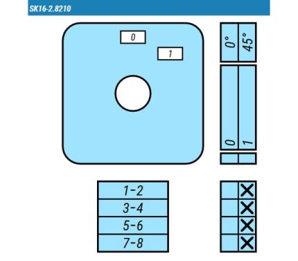 Выключатель SK16-2.8210\P03 схема 0-1, 4-полюсный