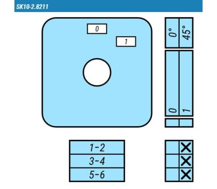 Выключатель SK10-2.8211\P03 схема 0-1, 3-полюсный