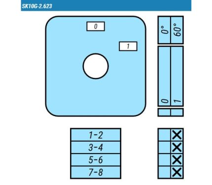 Выключатель SK10G-2.623\P03 схема 0-1, 4-полюсный