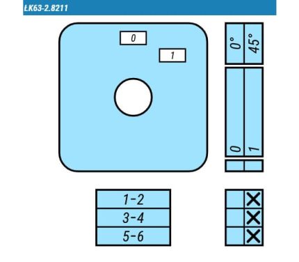 Выключатель LK63-2.8211\OB2 схема 0-1, 3-полюса