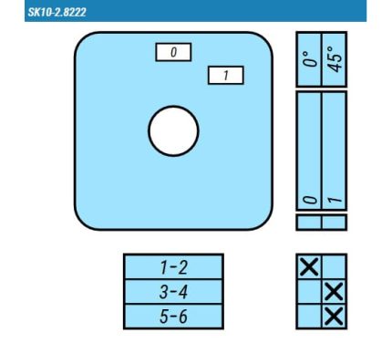 Выключатель SK10-2.8222\BS23 схема 0-1, 3-полюсный