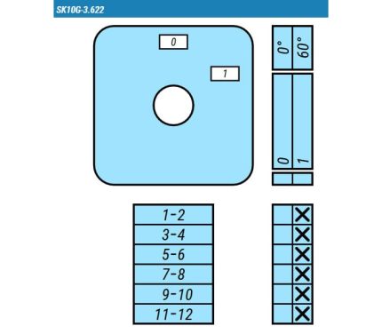 Выключатель SK10G-3.622\P03 схема 0-1