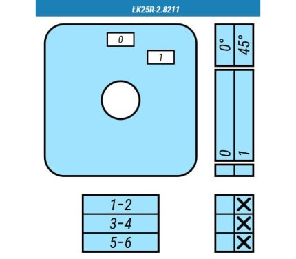 Выключатель LK25R-2.8211\OB2ZC схема 0-1, 3-полюсный