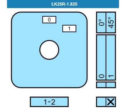 Выключатель LK25R-1.825\P03 схема 0-1, 1-полюсный