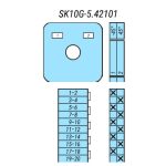 Выключатель SK10G-5.42101\P03  схема 1-2, 5-полюсный