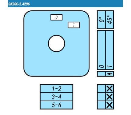 Выключатель SK20C-2.4296\P03 схема 0<=1, 3-полюсный