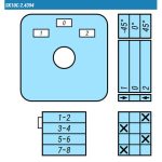 Кулачковые переключатели – Переключатель SK10C-2.4394\P23 схема 1=>0<=2, 2-полюсный Переключатель SK10C-2.4394\P23 схема 1=>0<=2, 2-полюсный