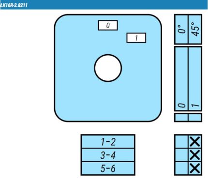 Выключатель LK16R-2.8211\OB4ZC схема 0-1, 3-полюсный