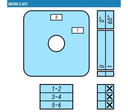 Выключатель SK20G-2.621\P22 схема 0-1, 3-полюсный