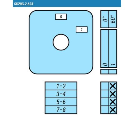 Выключатель SK20G-2.623\P03 схема 0-1, 4-полюсный