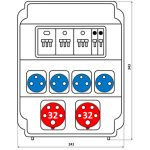 Корпус на 11 модулей – Бокс комбинированный ROS 11 AB/CI-053 с разъемами Бокс комбинированный ROS 11 AB/CI-053 с разъемами