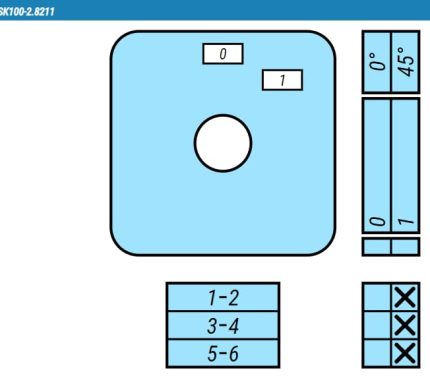 Выключатель SK10-2.8211\P08 схема 0-1, 3-полюсный