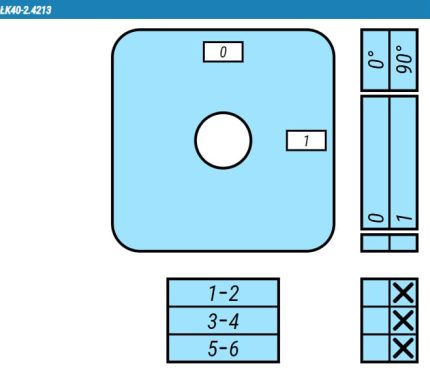 Выключатель LK40-2.4213\OB2 схема 0-1, 3-полюсный