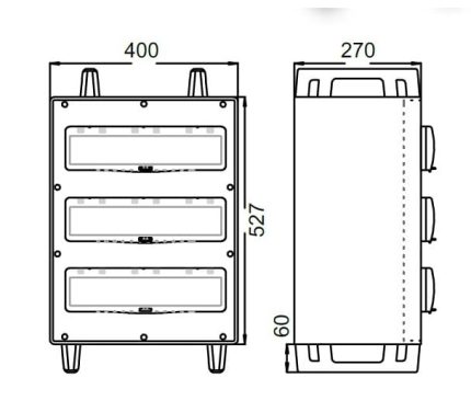 Корпуса для устройств – Корпус на 54 модуля ZIRL IP54\67 Корпус на 54 модуля ZIRL IP54\67