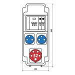Корпус на 6 модулей – Распределительное устройство ROS 6 AB/CI-108 Распределительное устройство ROS 6 AB/CI-108