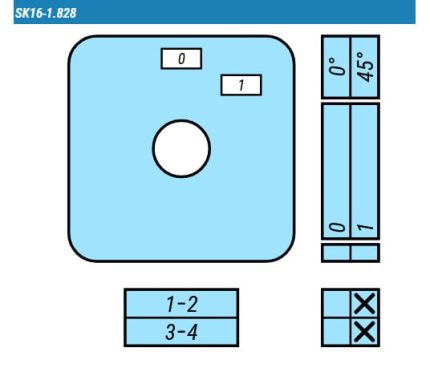 Выключатель SK16-1.828\OB11Z схема 0-1, 2-полюсный