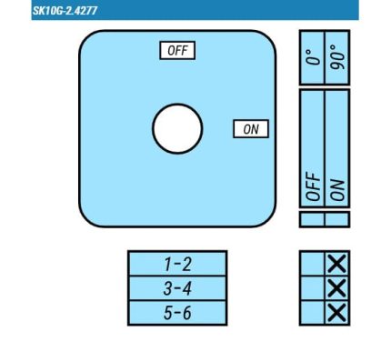 Выключатель SK10G-2.4277\P08 схема on-off