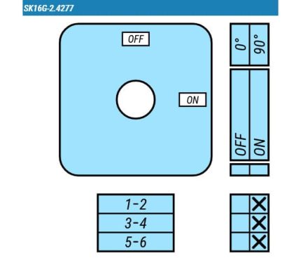 Выключатель SK16G-2.4277\P08 схема on-off