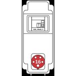 Бокс комбинированный ROS 6 AB/GFI/EK-136 с разъемами