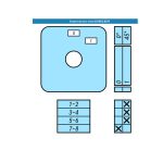 Выключатель LK16R-2.8219\P03 схема 0-1, 4-полюсный