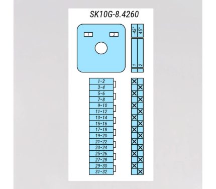 Выключатель SK10G-8.4260\P03 схема 1-2, 8-полюсный