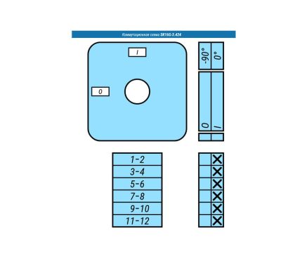 Выключатель SK16G-3.424\D100 схема 0-I, 3-полюсный