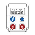 Корпус на 11 модулей – Бокс комбинированный ROS 11 AB/CI-227 с разъемами Бокс комбинированный ROS 11 AB/CI-227 с разъемами