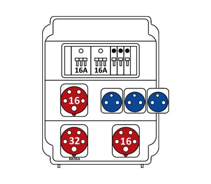 Бокс комбинированный ROS 11 AB/CI-230 с разъемами