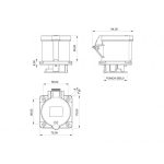 Концертная серия – Розетка BCS-3403-2413 встраиваемая Розетка BCS-3403-2413 встраиваемая