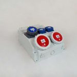 Бокс комбинированный ROS 11 AB/GI-322
 с разъемами