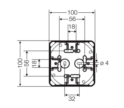 Распределительная коробка KF 0402 B с клеммой