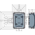 Пластиковые корпуса – Распределительная коробка KF 1616 G с клеммой Распределительная коробка KF 1616 G с клеммой