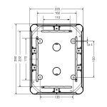 Пластиковые корпуса – Распределительная коробка KF 3535 G с клеммой Распределительная коробка KF 3535 G с клеммой
