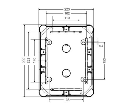 Распределительная коробка KF 3535 G с клеммой
