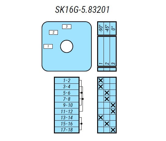 Кулачковые переключатели – Переключатель SK16G-5.83201\P23 схема 1-2-3 Переключатель SK16G-5.83201\P23 схема 1-2-3