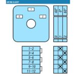Переключатель SK10G-3.6327\P22 схема 0-1-2, 3-полюсный
